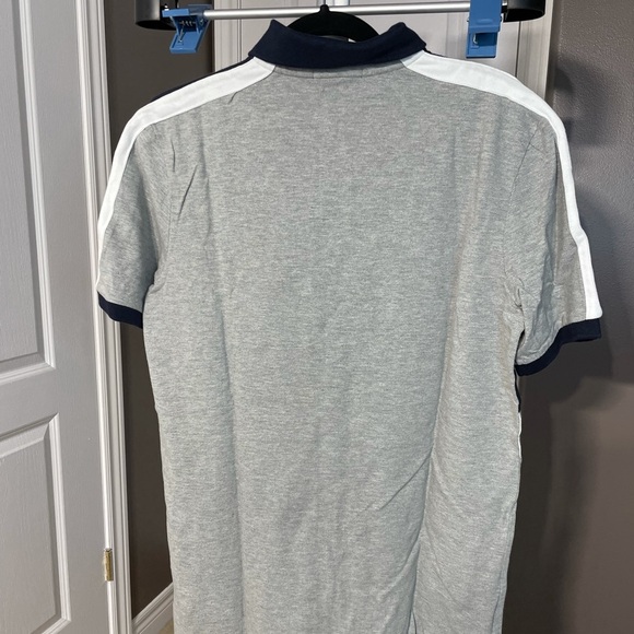 MEN’S Polo  Heathered Grey Shirt - Picture 2 of 2